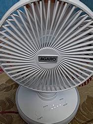 AGARO Alpha Desktop Fan with Light, 4 Inches, 4 Speeds, Oscillating ...