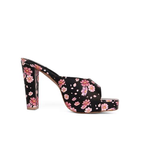 Buy ELLE Black Women Slip On Sandals Online