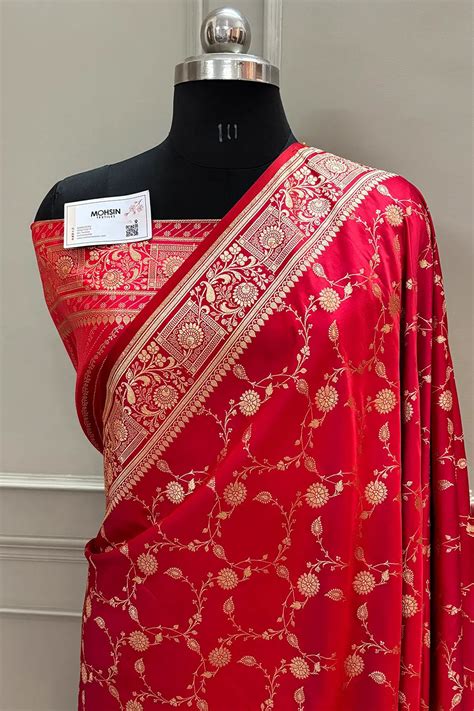 Shop Designer Red Sarees for Bridal and Party Wear – Mohsin Textiles