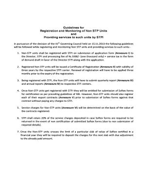 Non Stpi Registration - Fill Online, Printable, Fillable, Blank | pdfFiller