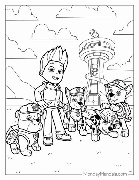 58 paw patrol coloring pages free pdf printables – Artofit