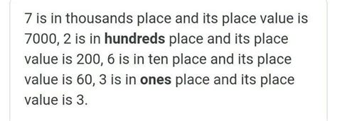 the place value of 7 in 95786 - Brainly.in