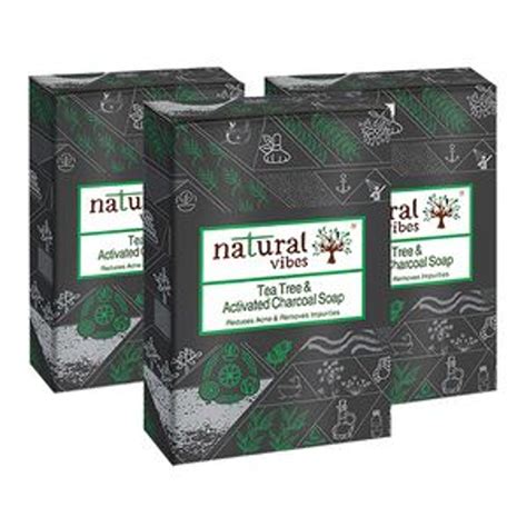 Natural Vibes Tea Tree & Activated Charcoal Soap – Fetch N Buy