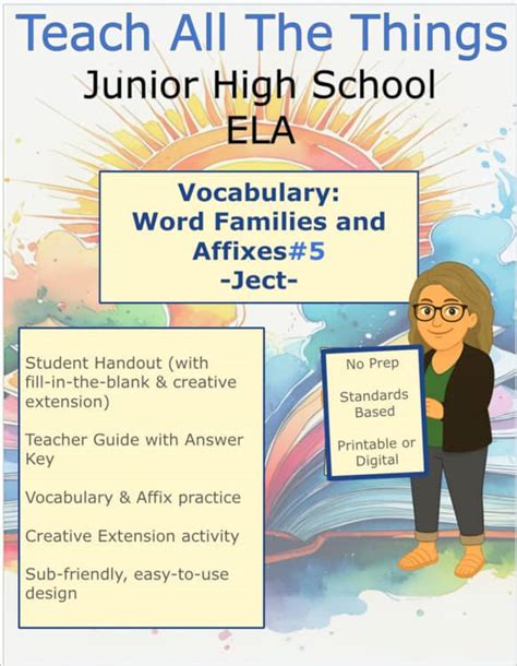 Word Families & Affixes #5 - Ject Root Words Lesson | Vocabulary & Word ...