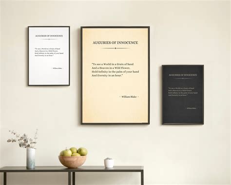 Auguries of Innocence William Blake Poem. Book Page Quote. Printable ...