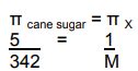 A 5 % solution of cane sugar (molar mass =342 ) is isotonic with 1 % ...