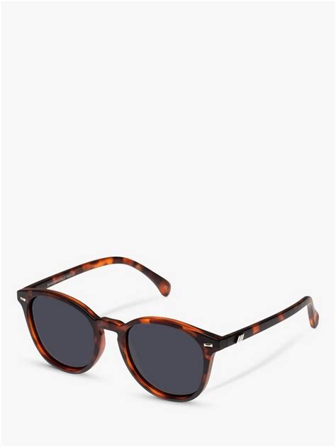 Le Specs L5000144 Unisex Bandwagon Polarised Round Sunglasses, Tortoise ...