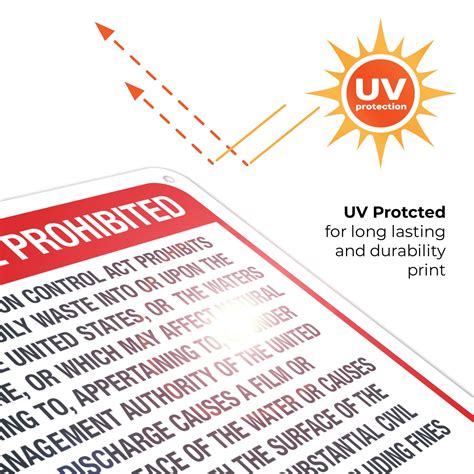 Buy Discharge of Oil Prohibited Sign, 10x7 Inches, Rust Free .040 ...