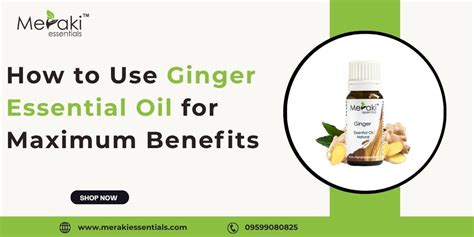 Ginger Essential Oil: Natural Relief for Pain & Digestion | Meraki ...