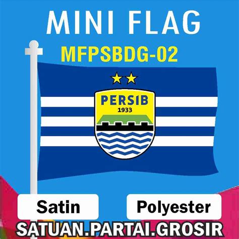 Jual MINI FLAG PERSIB BANDUNG / BENDERA PERSIB BANDUNG / BENDERA CUSTOM MURAH / MINI FLAG CUSTOM ...