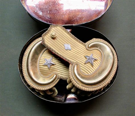 Paymaster General Cased Epaulets | J. Mountain Antiques