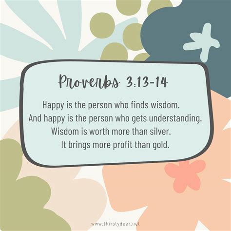 Proverbs 3:13-14 - THIRSTY DEER