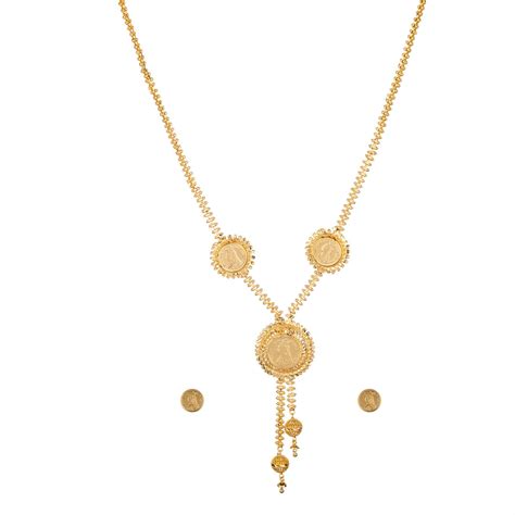 Trimukhee Gold Plated Gini Haar [ Long Chain] – Monamaar
