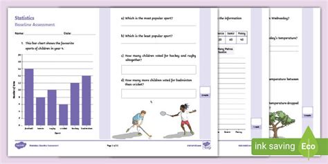 👉 Year 5 Statistics Baseline Assessment (teacher made)