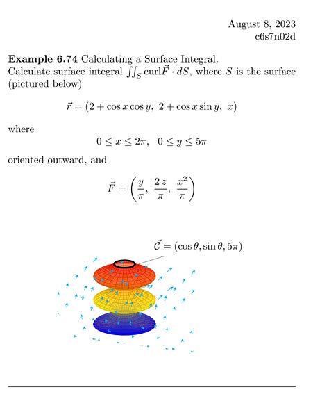 Image result for Texmaker Surface Integral