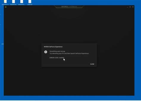 Image result for NVIDIA GeForce Experience Error Code 0X0003