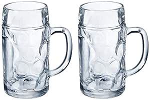 Buy Amazon Brand - Solimo Beer Mug Set (2 pieces, 550ml) Online at Low ...