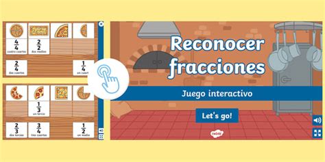 Juego interactivo de fracciones para niños