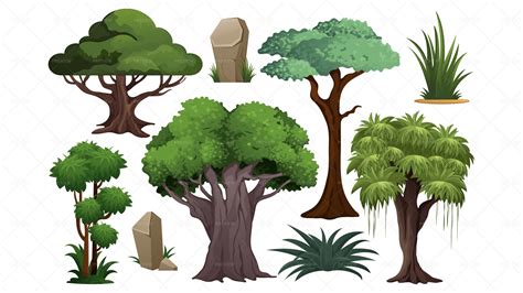 Jungle Trees Clip Art Jungle Trees Vector Art, Icons, And Graphics For