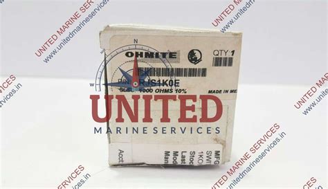 OHMITE RHEOSTAT WIREWOUND POTENTIOMETER RJS1K0E 0.224 MAX.AMP.1000 OHM ...