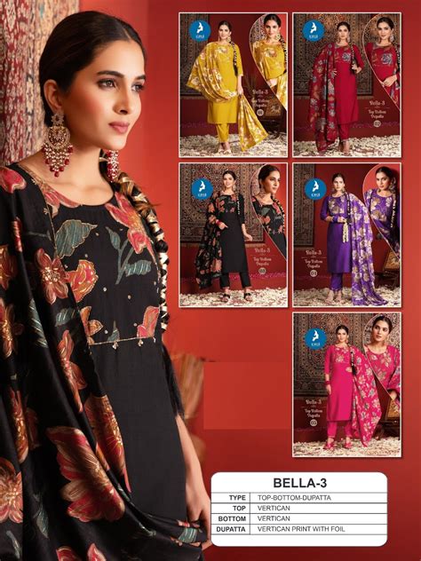 Bella 3 Kaya Vertican Readymade Pant Style Suits Supplier – Kavya Style ...