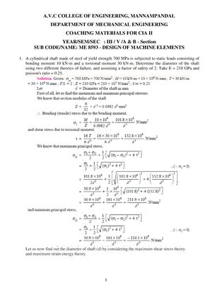 Mechanics Of Machines Notes - Subject Name : MECHANICS OF MACHINES Year ...