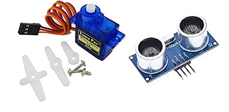 SG90 Micro Digital Servo Motor 9G with HC-SR04 Ultrasonic Sensor ...