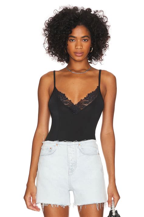 Free People X Intimately FP Wild Bunch Bodysuit in Black | REVOLVE