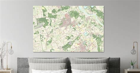 Map of Venray on canvas, poster, wallpaper and more
