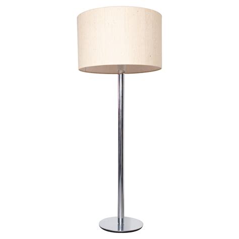 Chrome and Linen Adjustable Floor Lamp by Nessen For Sale at 1stDibs ...