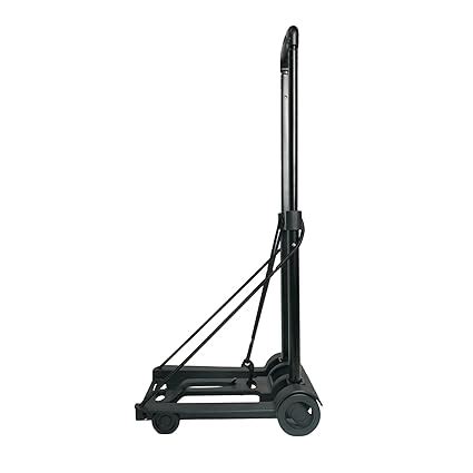 BonKaso 2 Wheels Foldable Travel Luggage Trolley Cart with 35kg Load ...
