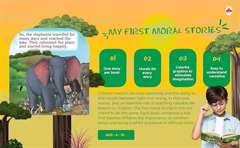 Buy My First Moral Story (Set of 5 Books) - Story Book for Kids ...
