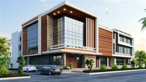 Commercial Building Elevation Design 的图像结果