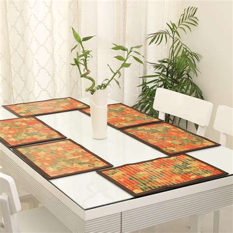 Dining Table Mats Set - Set of 6 (Anti-Slip Back) 40% OFF – Ecoflore