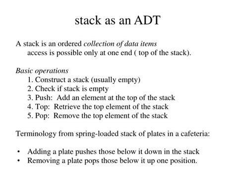 Image result for Defining the Stack ADT Using Arrays in Python
