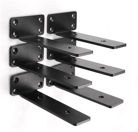 Amazon.com: 8 Pack Shelf Brackets 10 Inch Floating Shelf Bracket 1/5 ...