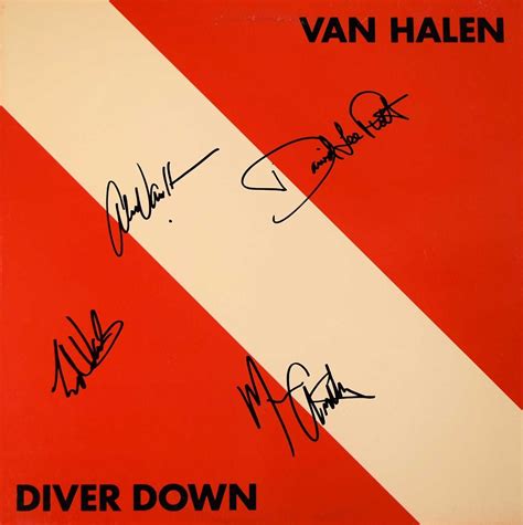 Van Halen signed Diver Down album | EstateSales.org