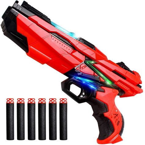 Baybee High Speed Manual Rubber Soft Bullet Blaster Gun with LED ...