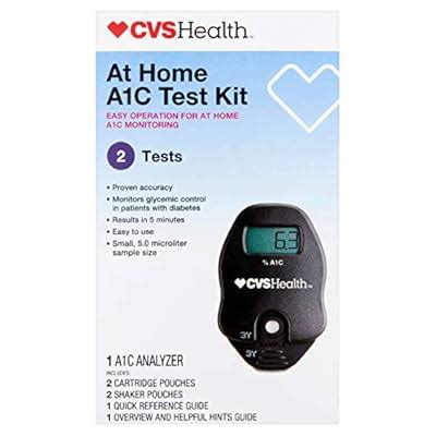 CVSHealth CVS A1C At Home Test Kit, Home Use Monitoring of India | Ubuy