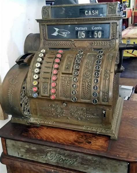 Here we have an antique cash register from National, (NCR), circa 1915 ...