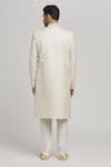 Buy White Cotton Sequins Embellished Sherwani Set For Men by Aham-Vayam ...