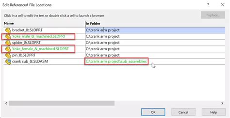 Update References SolidWorks 的图像结果