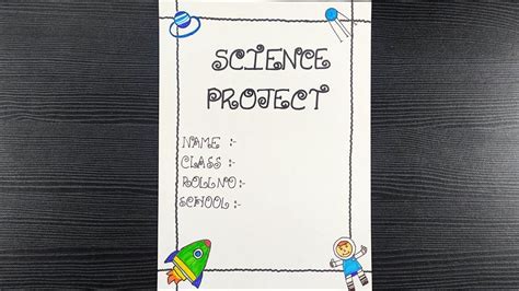 Simple Science Project Front Page 的图像结果