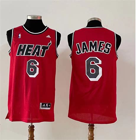 JERSEY MIAMI HEAT 6 LEBRON JAMES HIGH QUALITY | Shopee Philippines