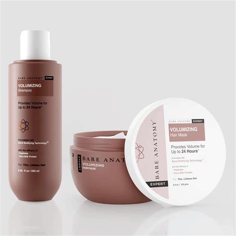 Buy Bare Anatomy EXPERT Volumizing Hair Shampoo + Hair Mask| 24 hrs of ...