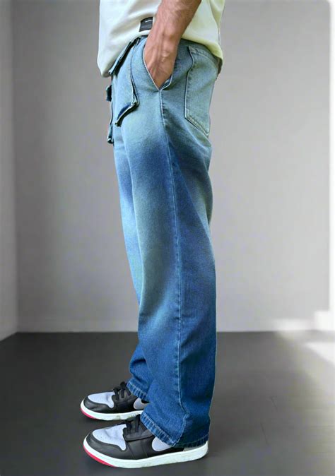 Oh So Blue Shades Loose Straight Fit Jeans – Offduty India