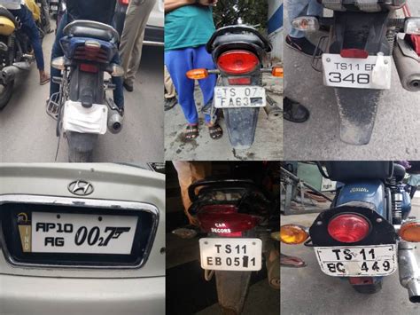 In Pictures: How traffic violators are hiding number plates in Hyderabad