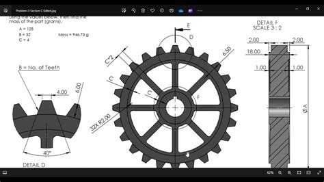 Image result for SolidWorks CSWA Practice Problem 5 9