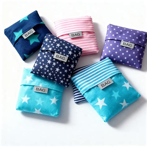 Reusable Foldable Grocery Bags – Eco-Friendly Shopper Tote Bag Folding ...