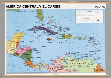 Mapa De America Central Y El Caribe Paises Y Capitales Time Zone Map
